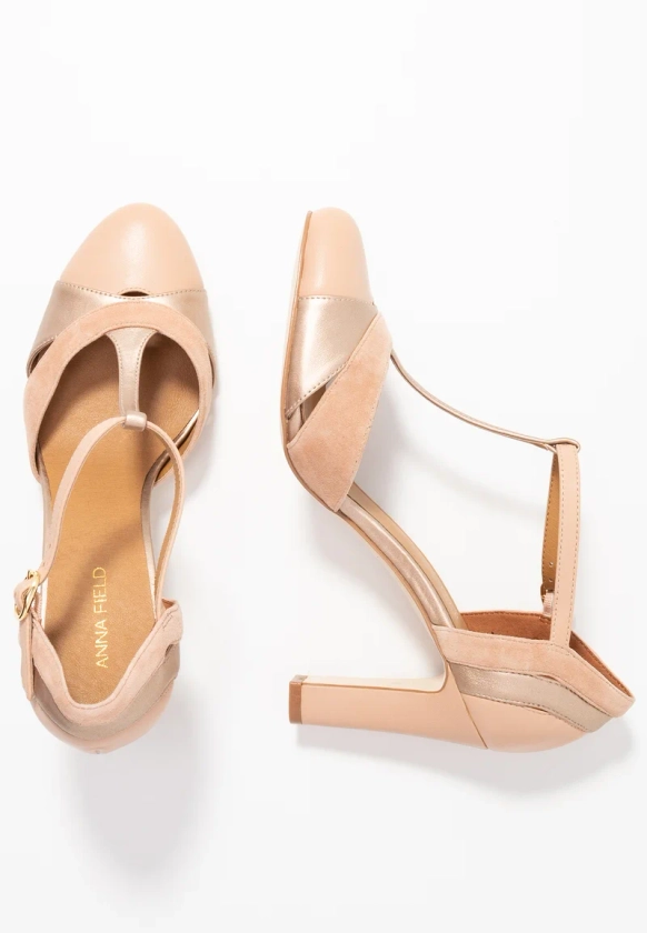 Anna Field LEATHER HIGH HEELS - Escarpins à talons hauts - light pink/rose clair - ZALANDO.FR