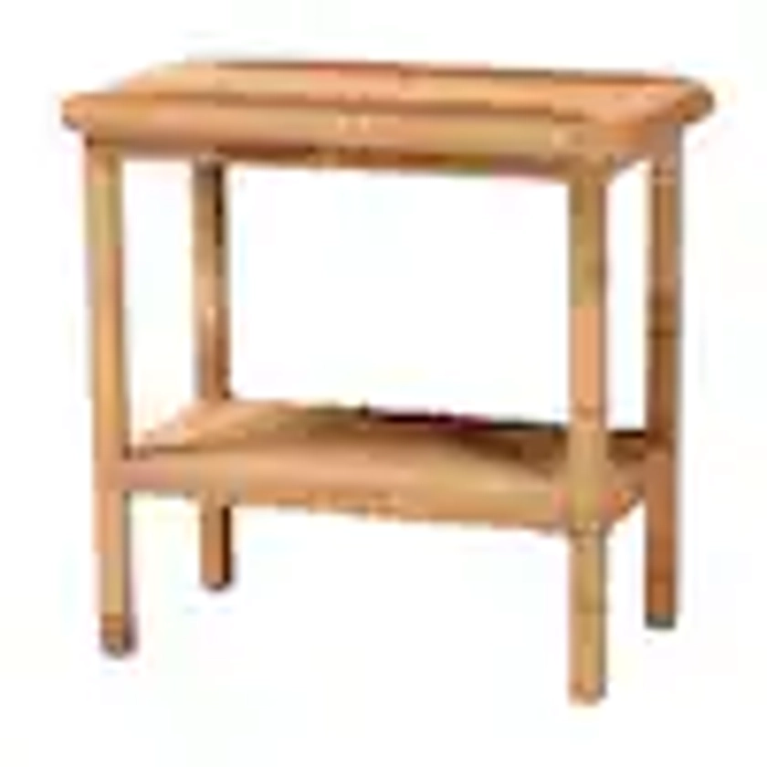 Minahasa 26 in. Light Honey Rectangle Rattan End Table