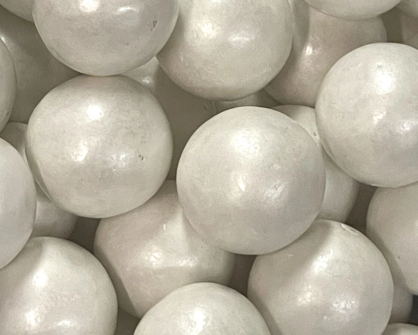 Shimmer Pearl White Gumballs - 2 lb.