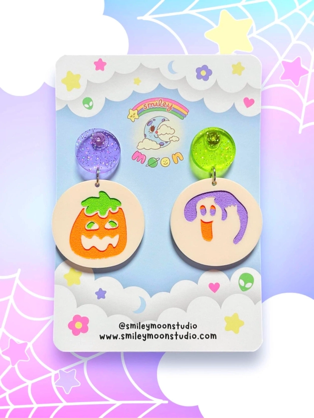 Nostalgic Haunted Cookies, Acrylic Earrings