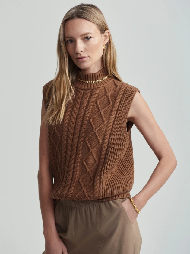 Joilette Roll Neck Vest | Varley UK