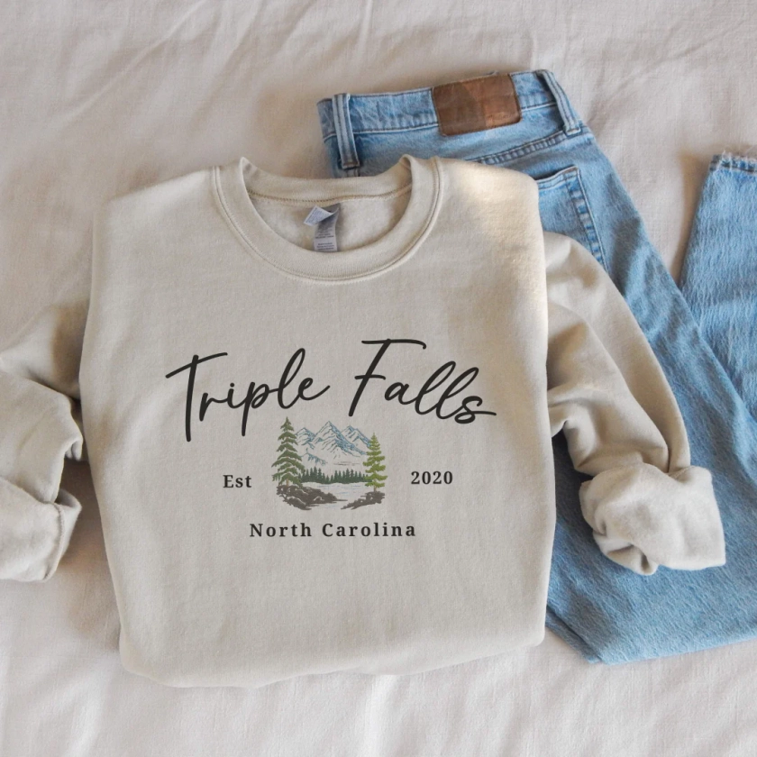 'Triple Falls' Embroidered Sweatshirt (Kate Stewart's LICENSED Ravenho