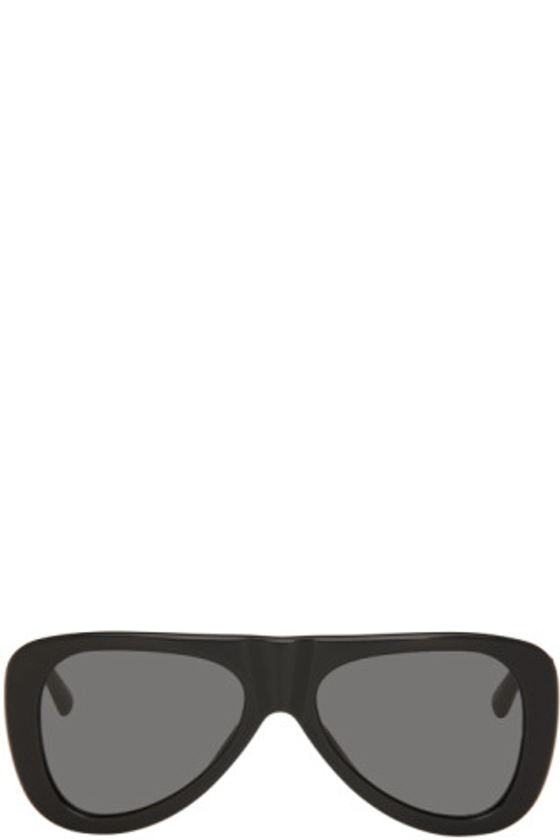 The Attico - Black Linda Farrow Edition Edie Sunglasses