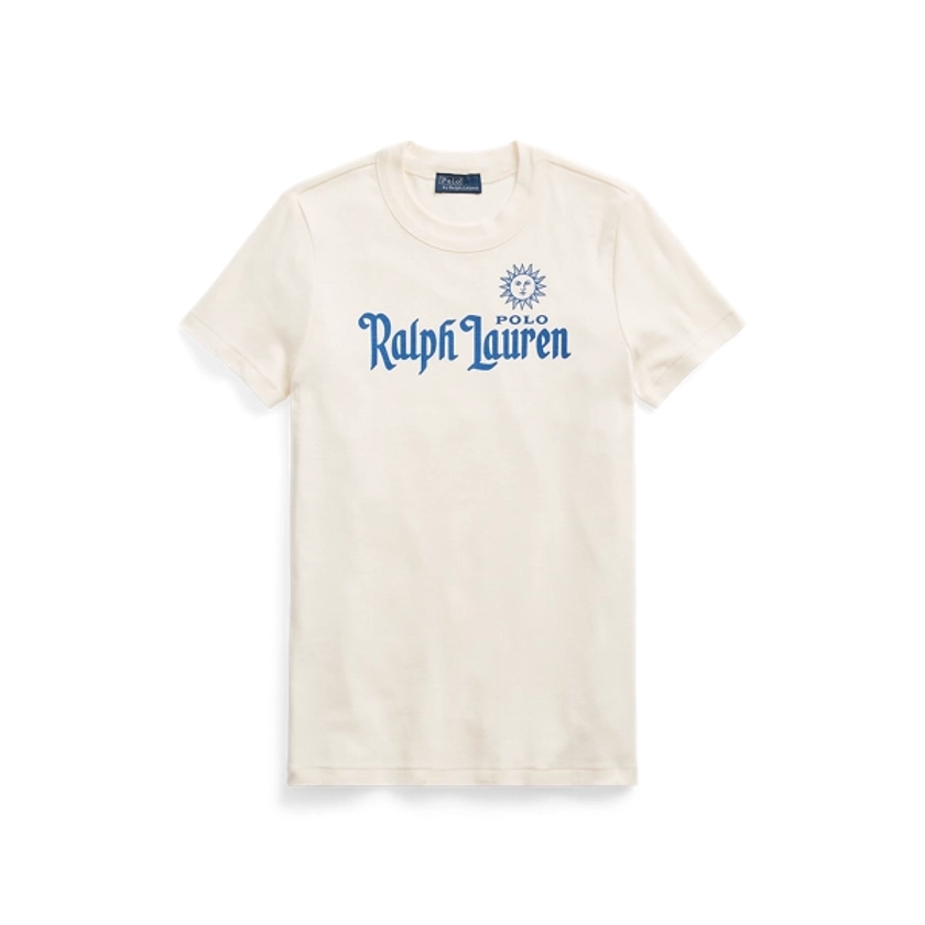 T-Shirt aus Baumwolljersey mit Logo für Damen | Ralph Lauren® DE