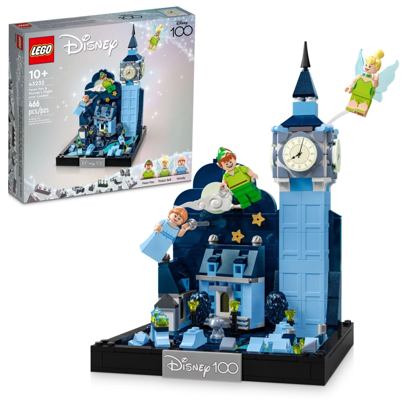 LEGO Disney Peter Pan & Wendy’s Flight over London 43232 Never-Grow-Up Building Set, Disney’s 100th Anniversary Toy Celebrates Childhood Imaginations, Great Disney Gift for Kids 10-12 Years Old