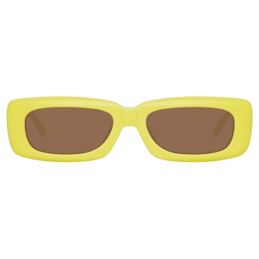 The Attico - The Attico Mini Marfa in Lemon - Sunglasses - Official - The Attico Eyewear by Linda Farrow - Avvenice