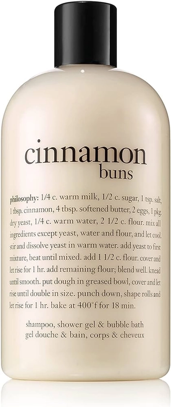 philosophy cinnamon buns shower gel | 480ml | bubble bath | body wash