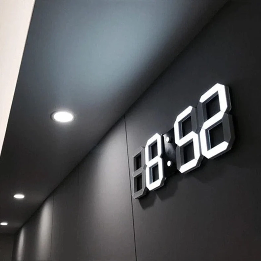 3D LED Digital Wall Clock: Innovative and Stylish Design