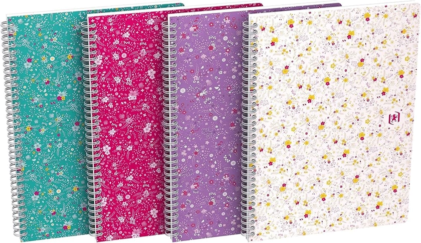 Oxford Cahier Spirale 120 Pages Couleurs Assorties, 90g : Amazon.fr: Fournitures de bureau