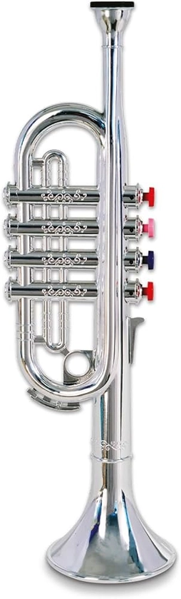 Bontempi 32 3831 4 Notes Silver Trumpet, 37 cm, Multi-Color, 38 cm