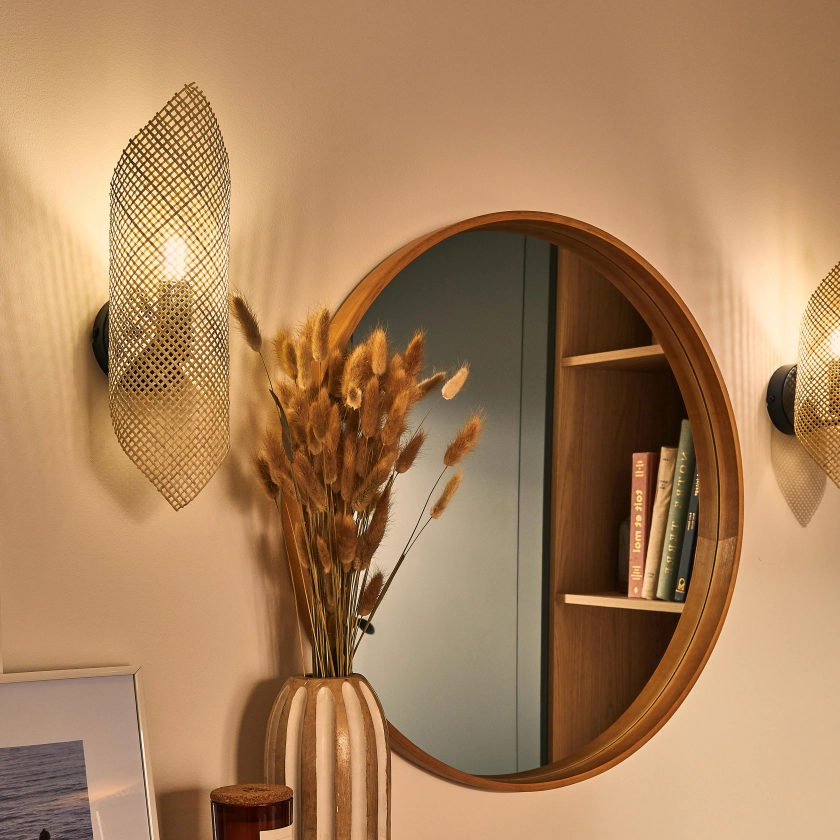 Miroir rond Nordik naturel INSPIRE diam.62 cm | Leroy Merlin