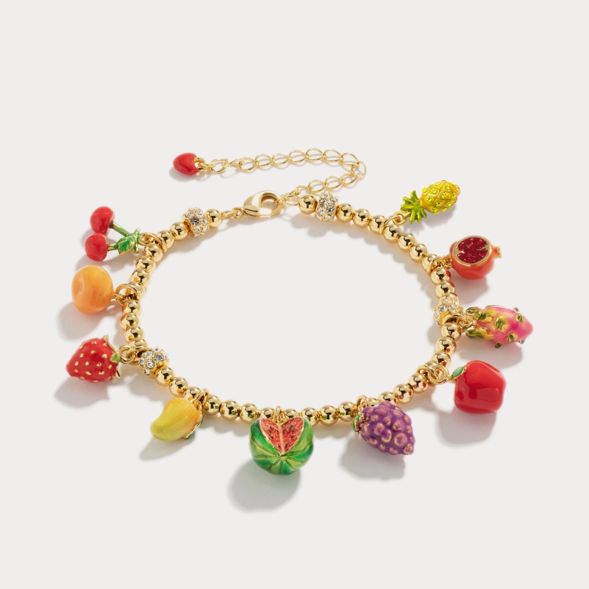 Fruit Basket Enamel Bracelet