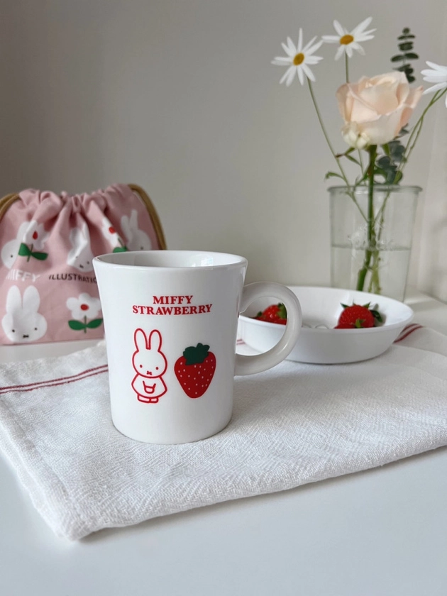 모닝버드 MIFFY STRAWBERRY 머그 컵 : 모닝버드스토어