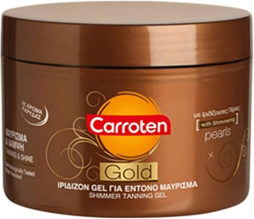 Carroten Gold Tanning Gel, 150 ml - Bruiningsversneller voor Maximale Bruining - Bruiningscrème met Glinsterende Parels : Amazon.nl: Beauty