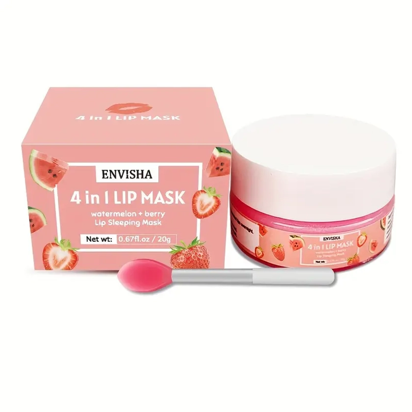 Lip Sleeping Mask Watermelon + Berry Flavor Lip Balm Deep - Temu