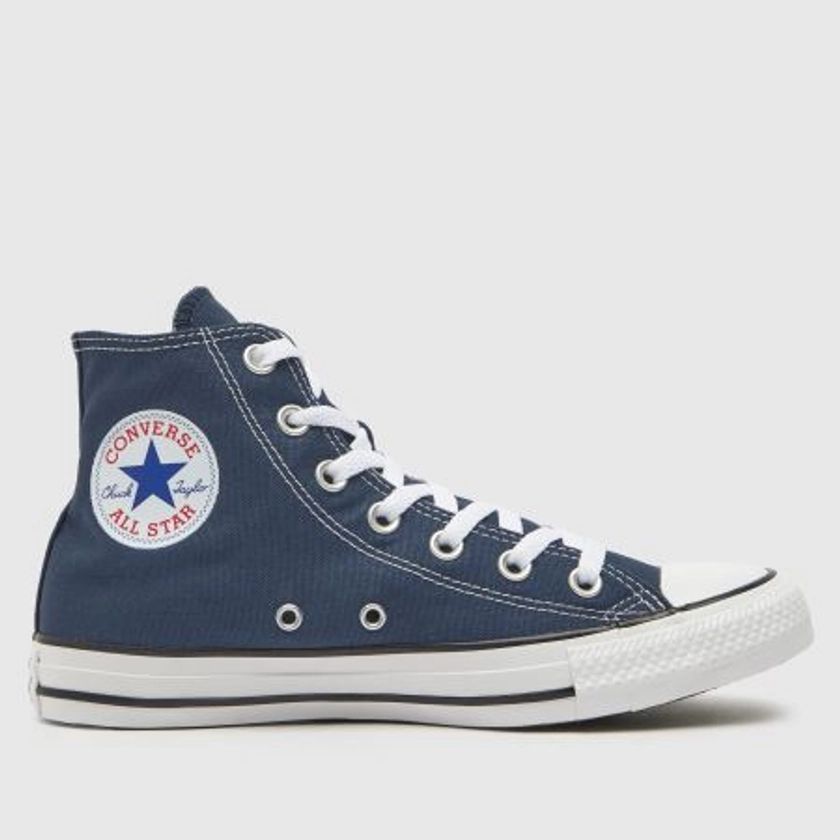 Womens Navy Converse All Star Hi Trainers | schuh