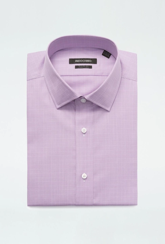 Hadleigh Plaid Lavender Shirt