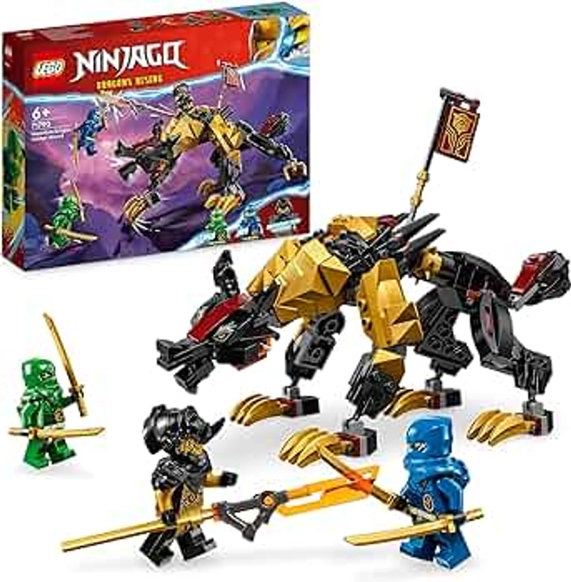 LEGO 71790 Ninjago Le Chien de Combat Dragon Imperium, Jouet de Ninja avec Monstre, Figurine Mythique Articulée et 3 Minifigurines, Cadeau Enfants Dès 6 Ans, Garçons et Filles
