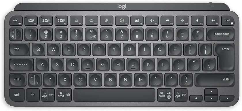 Logitech MX Keys Mini Minimalist Wireless Illuminated Keyboard, Compact, Bluetooth, Backlit, USB-C, Compatible with Apple macOS, iOS, Windows, Linux, Android, Metal Build - Graphite : Amazon.co.uk: Computers & Accessories