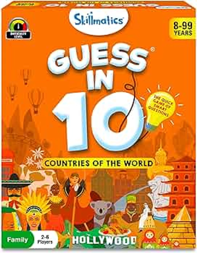 Skillmatics Card Game - Guess in 10 Countries of The World, Stocking Stuffers, Perfect for Boys, Girls, Kids & Families Who Love Toys, Gifts for Ages 8, 9, 10 & Up