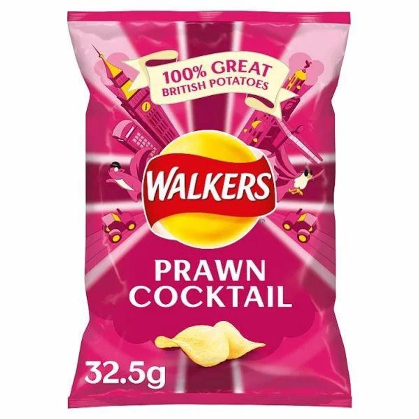 Walkers Prawn Cocktail Crisps 32.5G (02/11/2024)