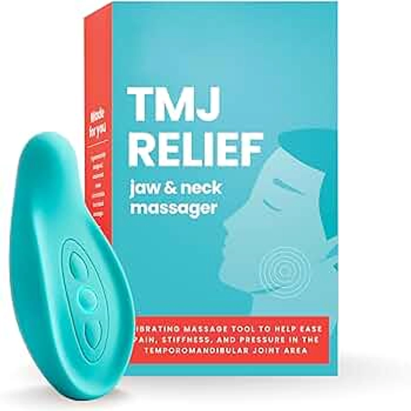 LaVie TMJ Relief Jaw Massager - Gentle Vibration for TMJ Massage Tool, Ergonomic Design, Waterproof, Soft Silicone for Soothing Pain, Tension, Stiffness, and Headaches