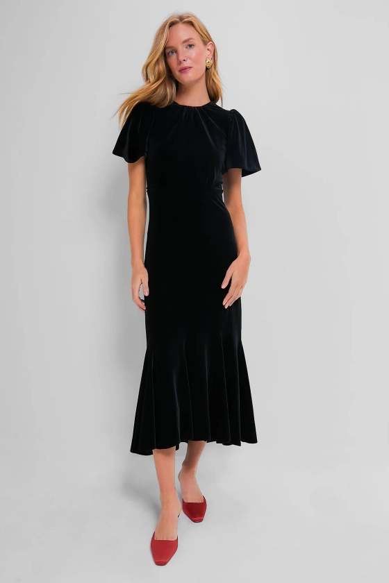 Black Velvet Elodie Dress | Pomander Place