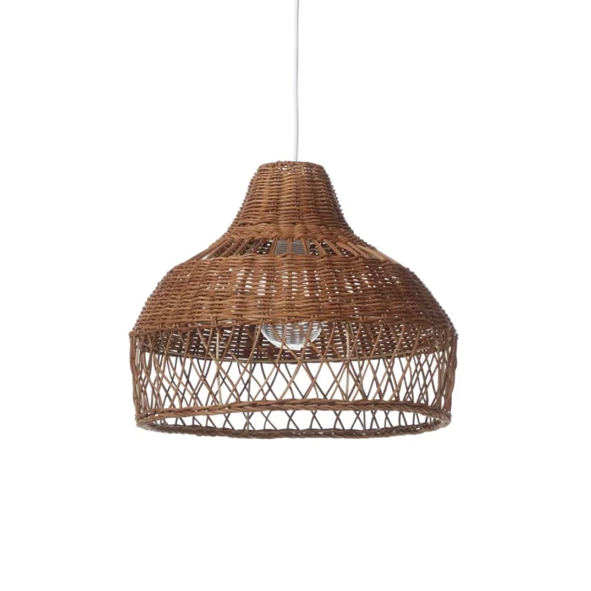 Suspension en rotin marron h.36 cm Puerto | Maisons du Monde