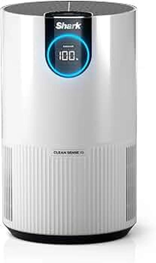 Shark Clean Sense Air Purifier for Bedroom and Office with HEPA Air Filter, Covers Up To 500 SQ FT,Removes Smoke, Dust, Allergens, and Pollutants, HP102, 1 Pack