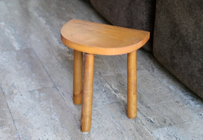 French Vintage Wood Tripod Stool 1950s / Plant Stand Rustic - Etsy Australia