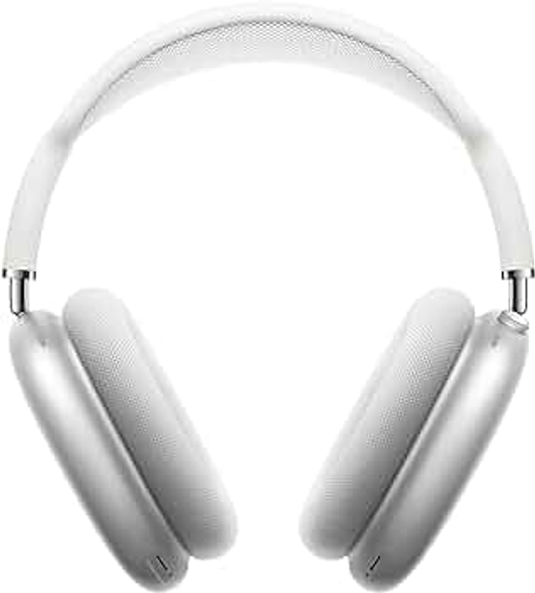 Apple AirPods Max Wireless Over-Ear Headphones, Active Noise Cancelling, Transparency Mode, Personalized Spatial Audio, Dolby Atmos, Bluetooth Headphones for iPhone – Silver