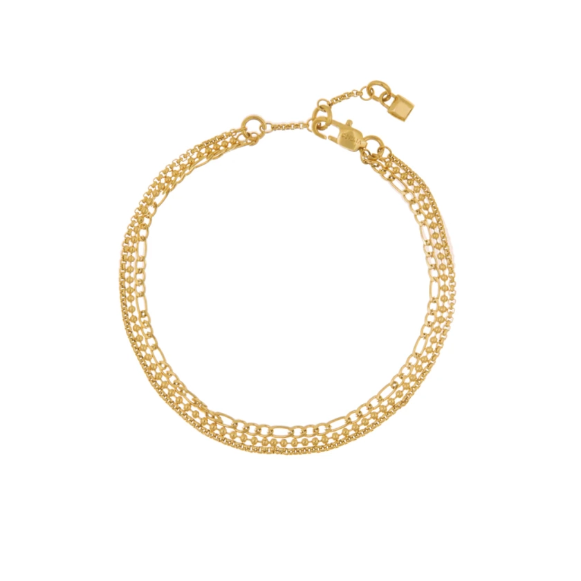 LUXE Multi Row Chain Bracelet - Gold