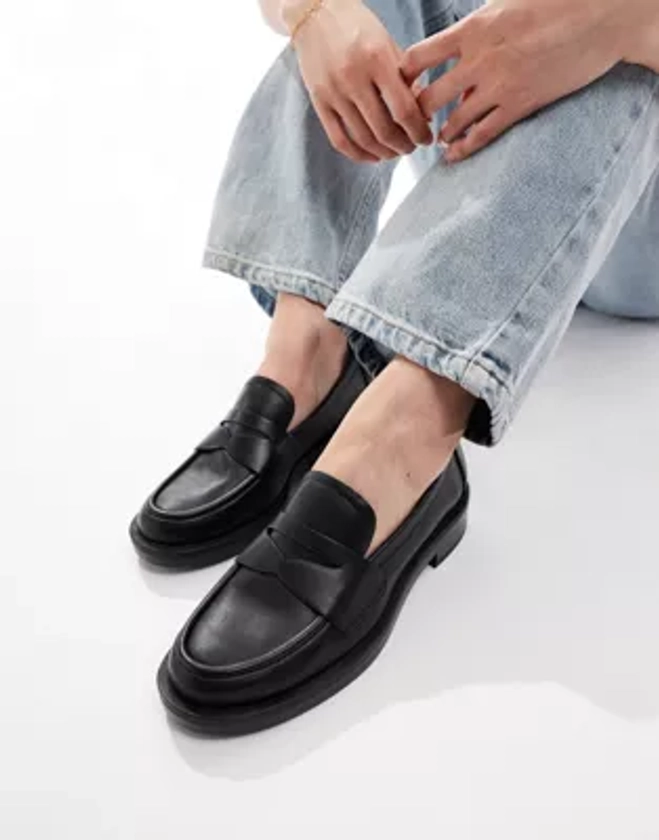 Stradivarius - Mocassins larges - Noir | ASOS