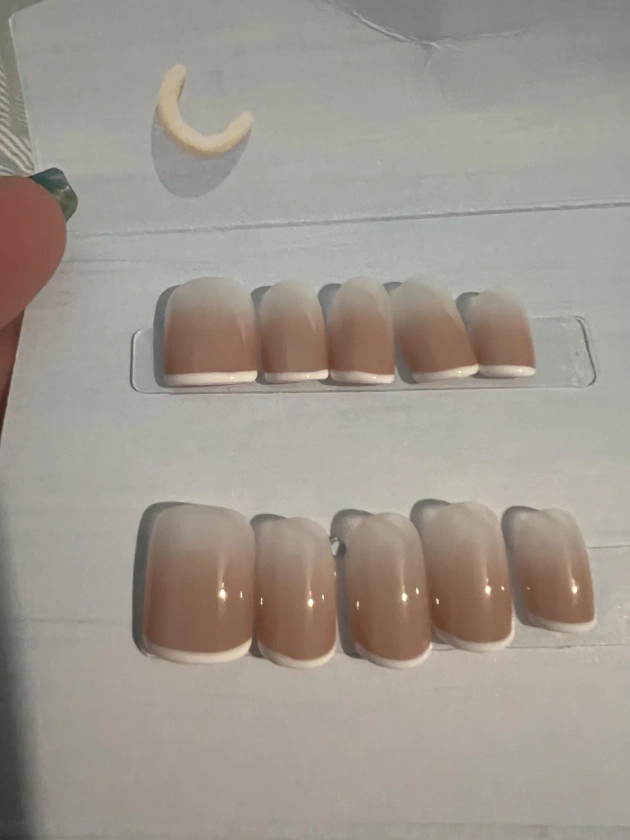 Pink Oval Full Cover False Nail Tips