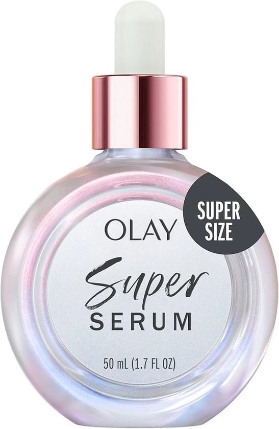 Olay Super Serum 50mL (1.7 oz) with Niacinamide, Vitamin C, Collagen Peptide, AHA, and Vitamin E