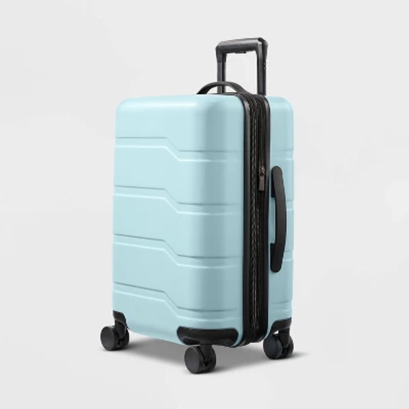 Hardside Carry On Suitcase Muddy Aqua - Open Story™