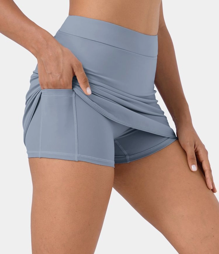 Women’s Everyday Side Pocket 2-in-1 Golf Skirt-Clarity - Halara 