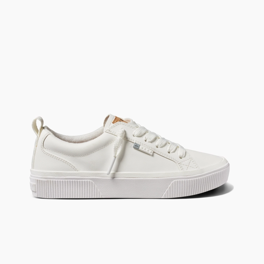 Lay Day Dawn: Women's White Leather Sneakers | REEF®