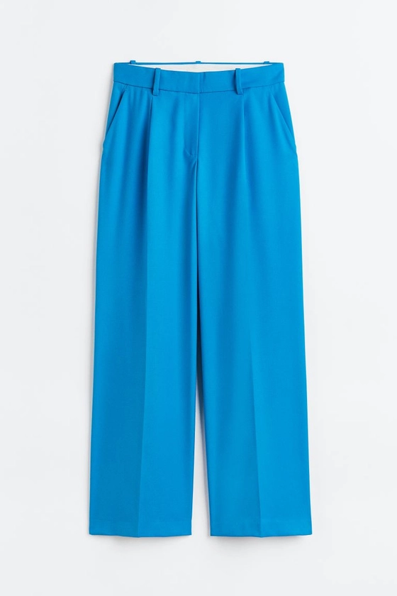 Tailored trousers - Low waist - Long - Blue - Ladies | H&M GB