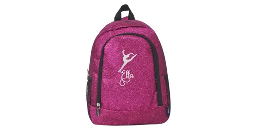 Glitter Medium Hot Pink Gymnastics Backpack