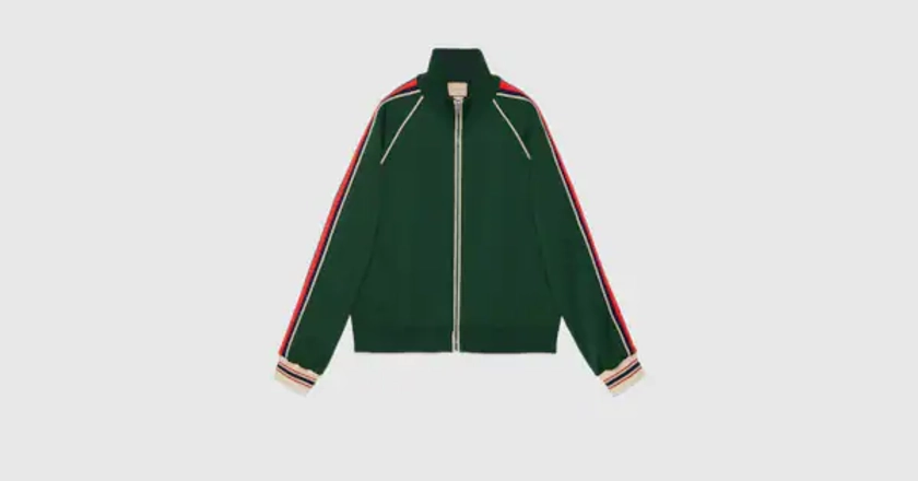 Gucci GG jacquard jersey zip jacket