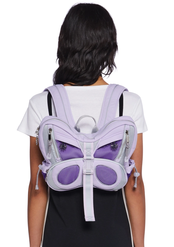Delia's Butterfly Sporty 90s Y2K Backpack Retro Throwback - Purple