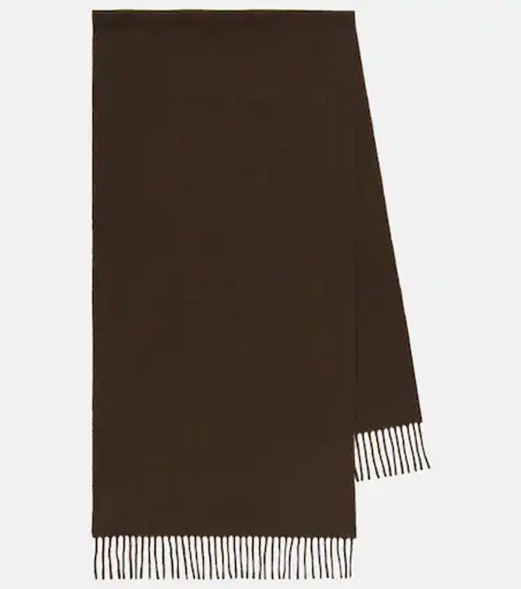 Wool scarf in brown - Toteme | Mytheresa