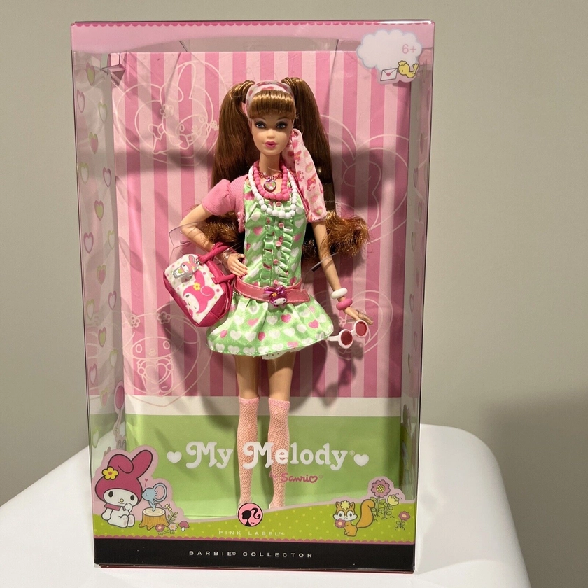 2007 Barbie Collector Pink Label My Melody By Sanrio Hello Kitty Doll M7510 NIB