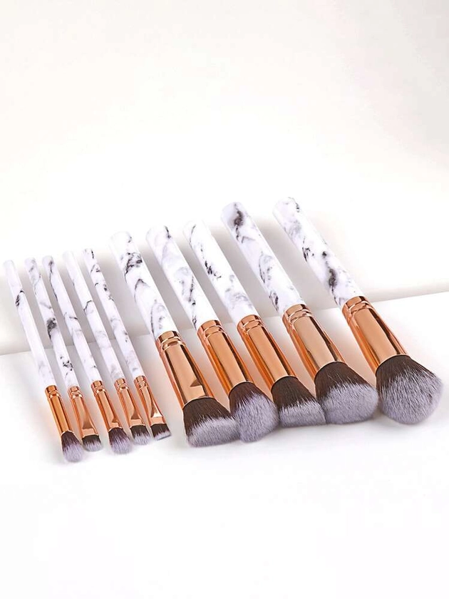 10PCS Professional Dali Petrochemical Brush Set Be beginner Combine Makeup Brush Set