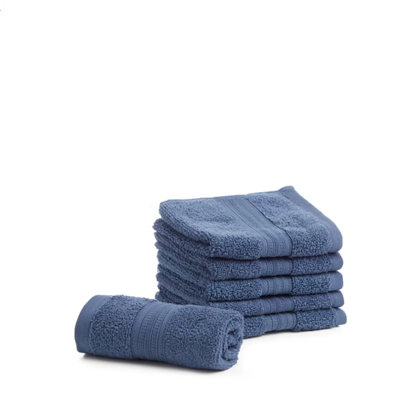 Home Collections Blue 6 Luxury Face Cloths