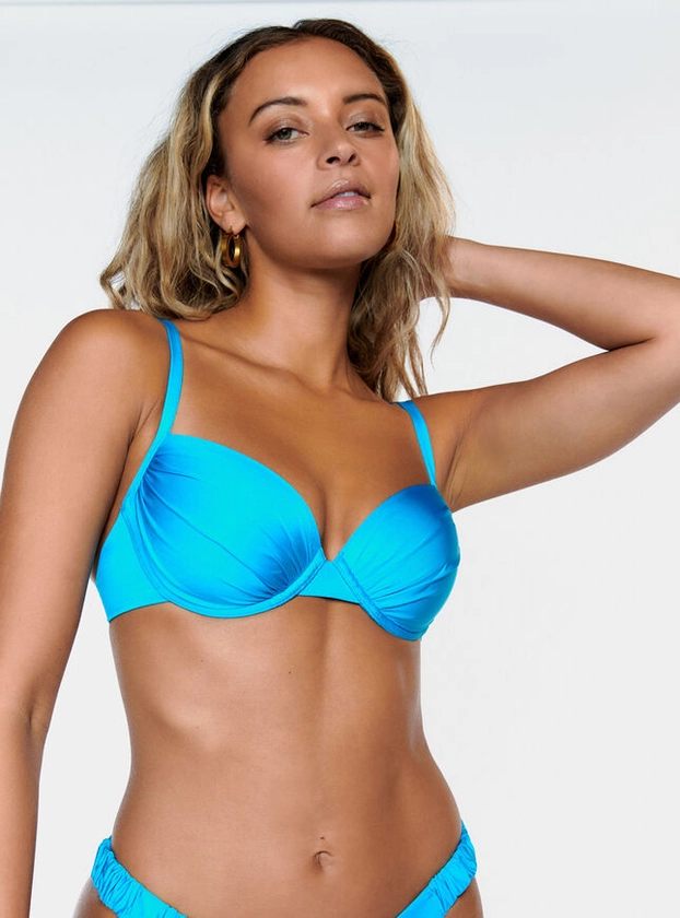 Aruba Balconette Bikini Top - Turquoise | Boux Avenue