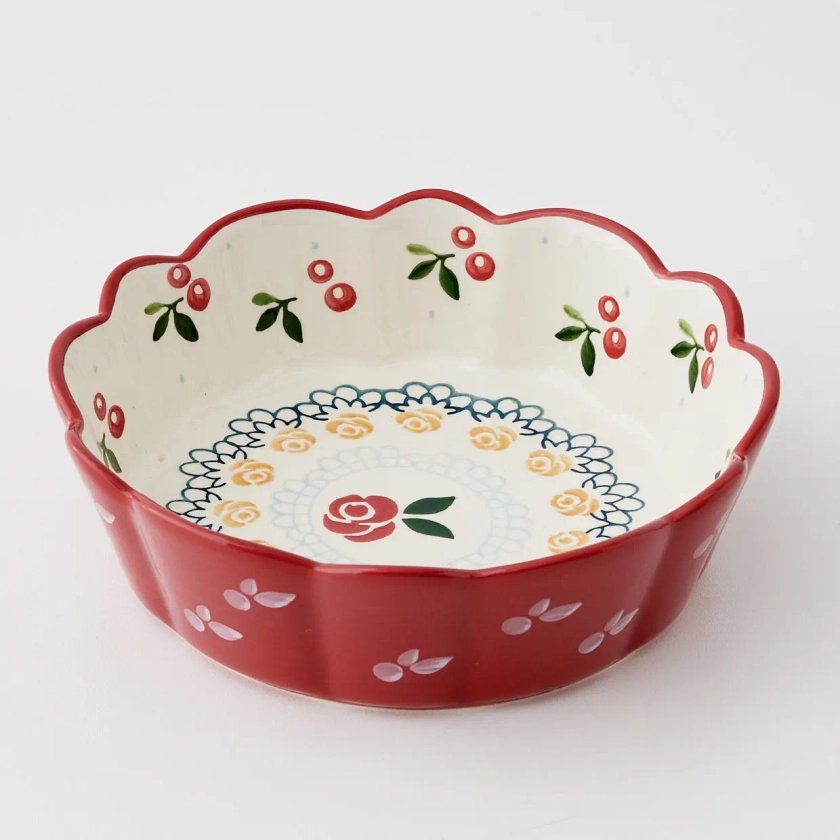 Cherry Pie Ceramic Serving Bowl | Cottagecore Kitchenware - GIGI&TOM