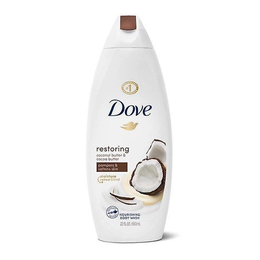 Dove restoring body wash coconut butter and cocoa butter 24 oz
