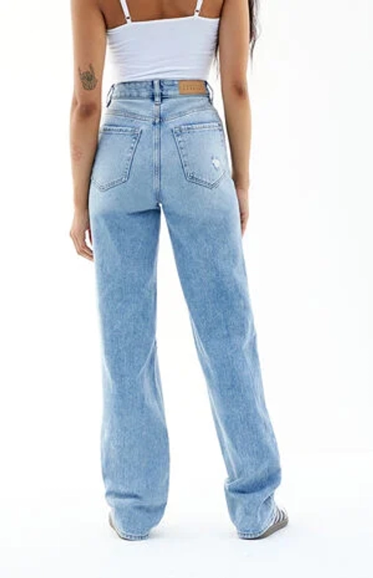 PacSun Light Indigo Ripped '90s Boyfriend Jeans | PacSun